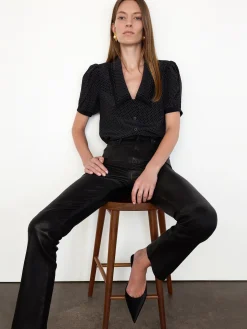 Women FRAME The Leather Ruler in