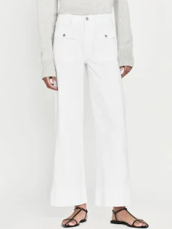 Women FRAME The 70's Patch Pocket Crop Straight in