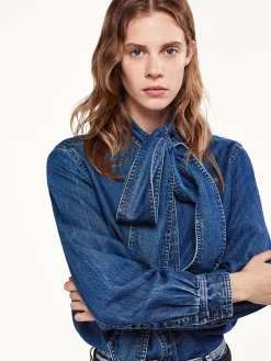 Women FRAME The Secretary Blouse in