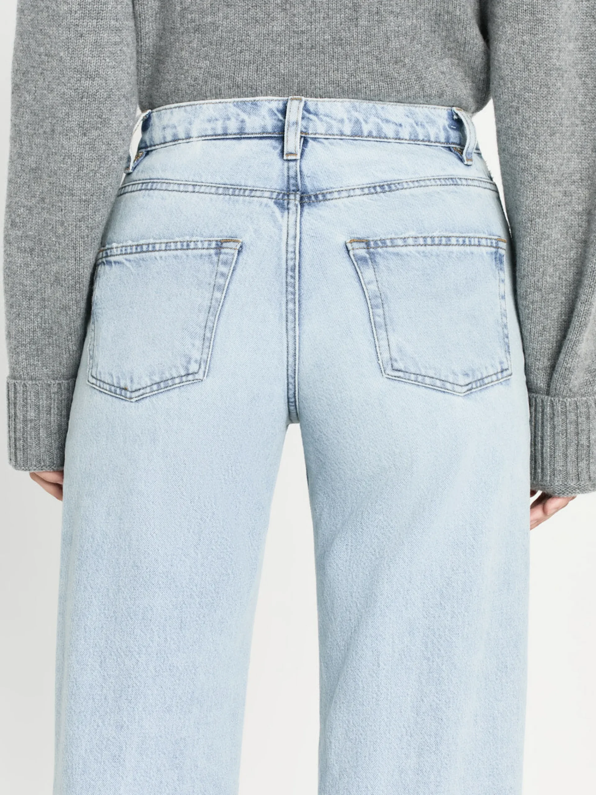 Women/BOY FRAME The Slouchy Straight in Fizz Indigo