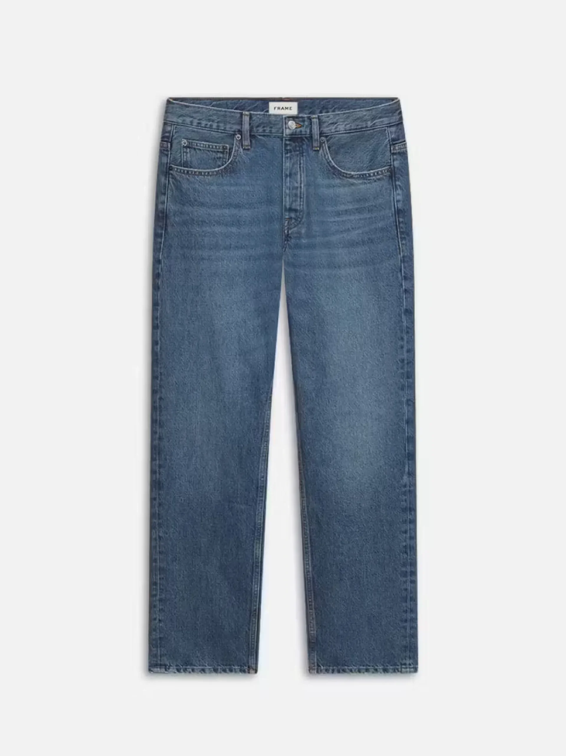 FRAME The Straight Jean in Blue Gold