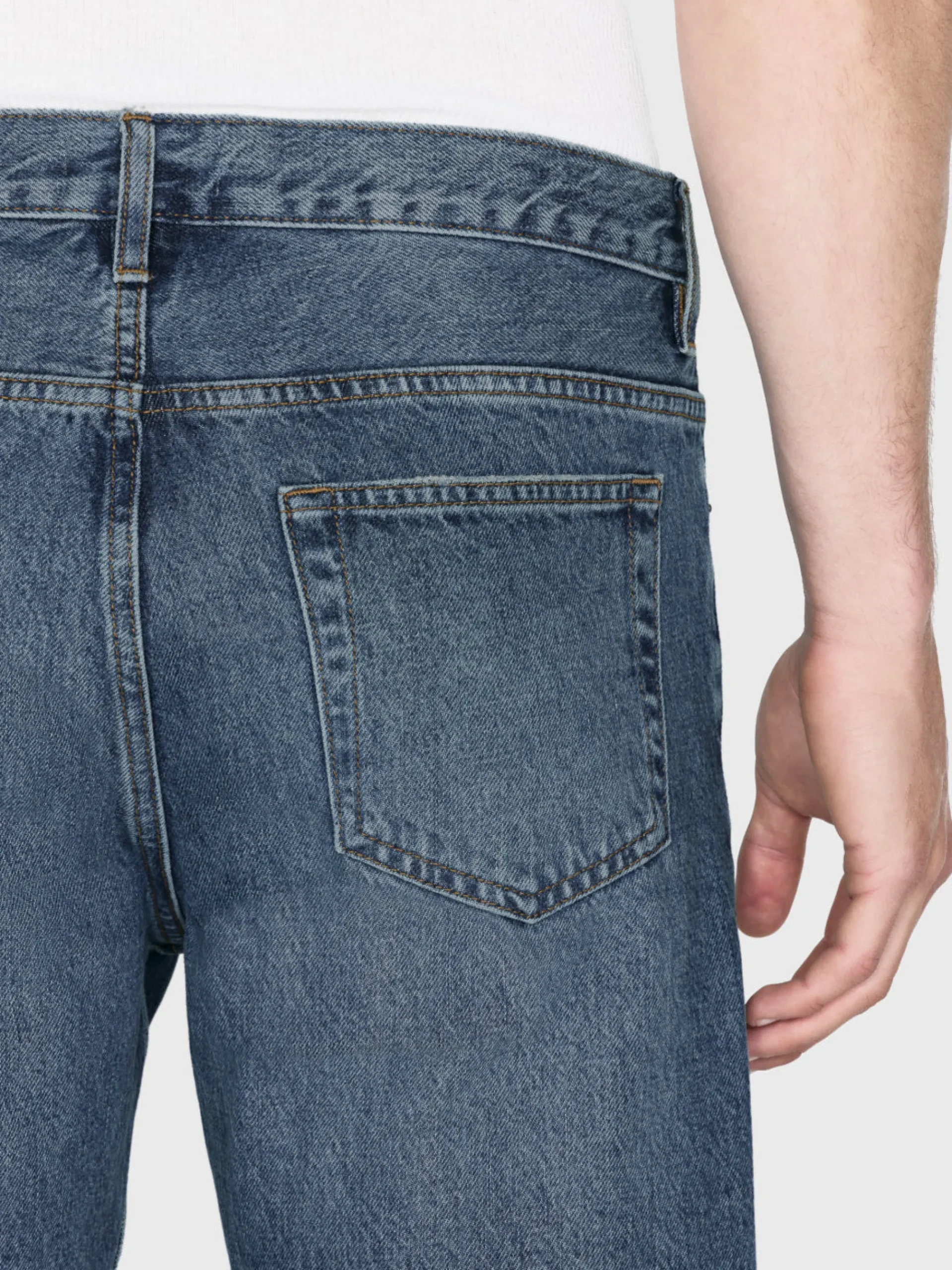 FRAME The Straight Jean in Blue Gold