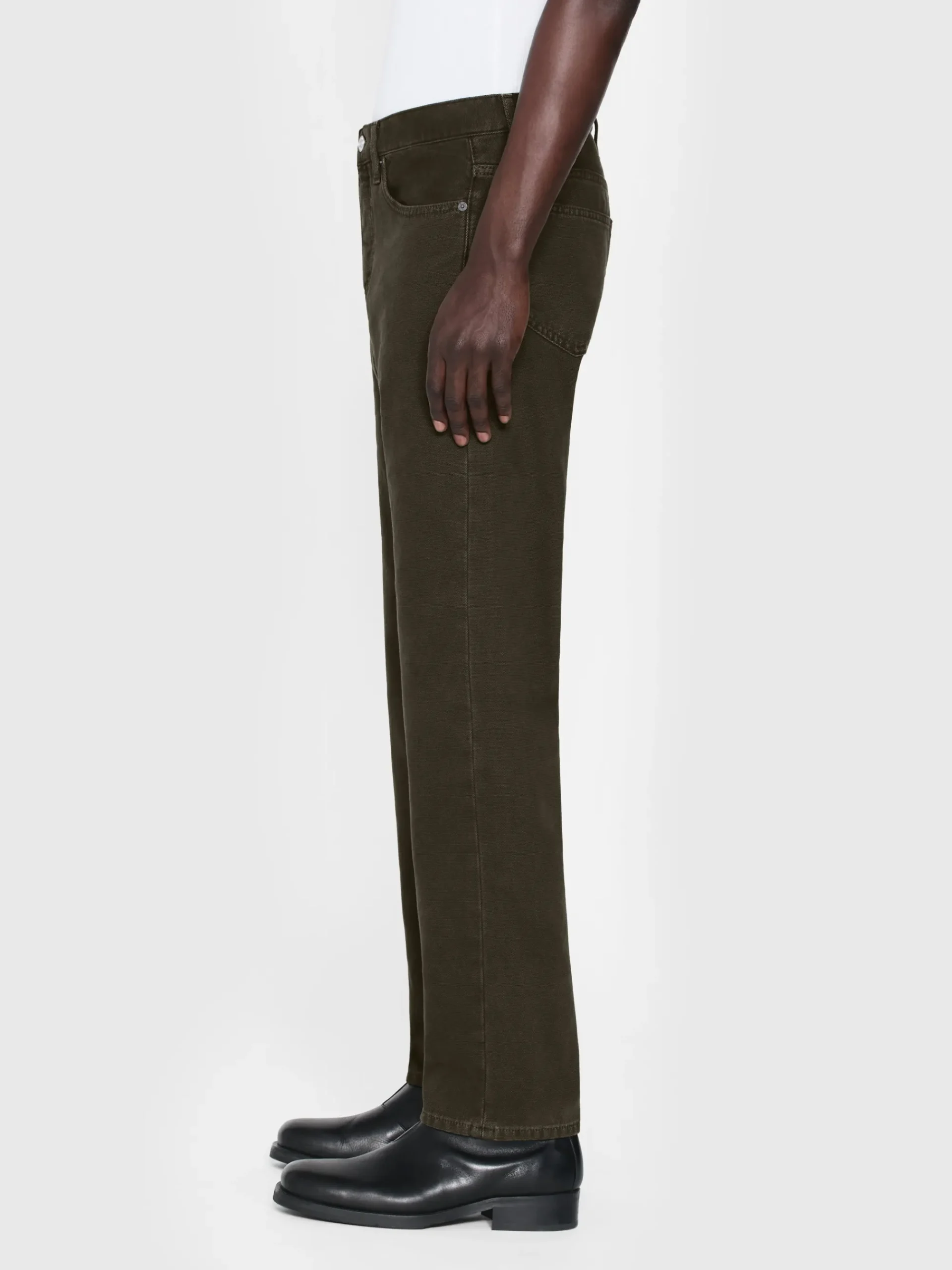 FRAME The Straight Jean in Dark Chocolate