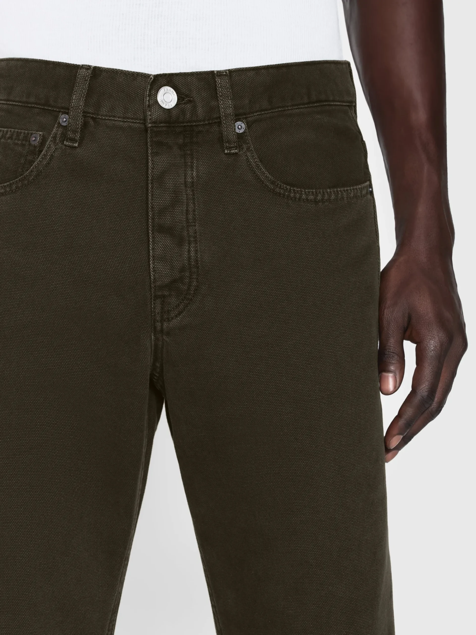 FRAME The Straight Jean in Dark Chocolate