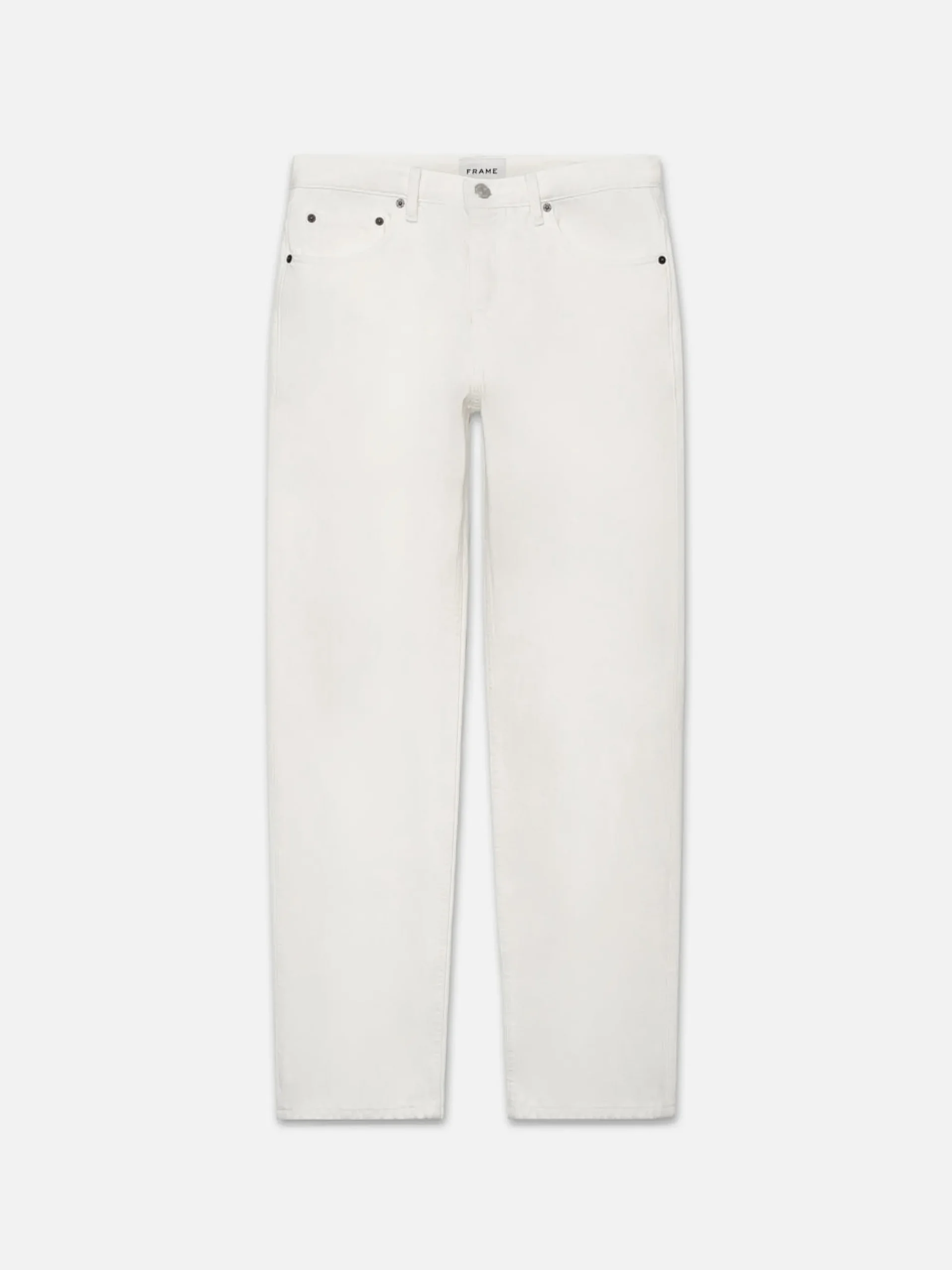 FRAME The Straight Jean in Off White