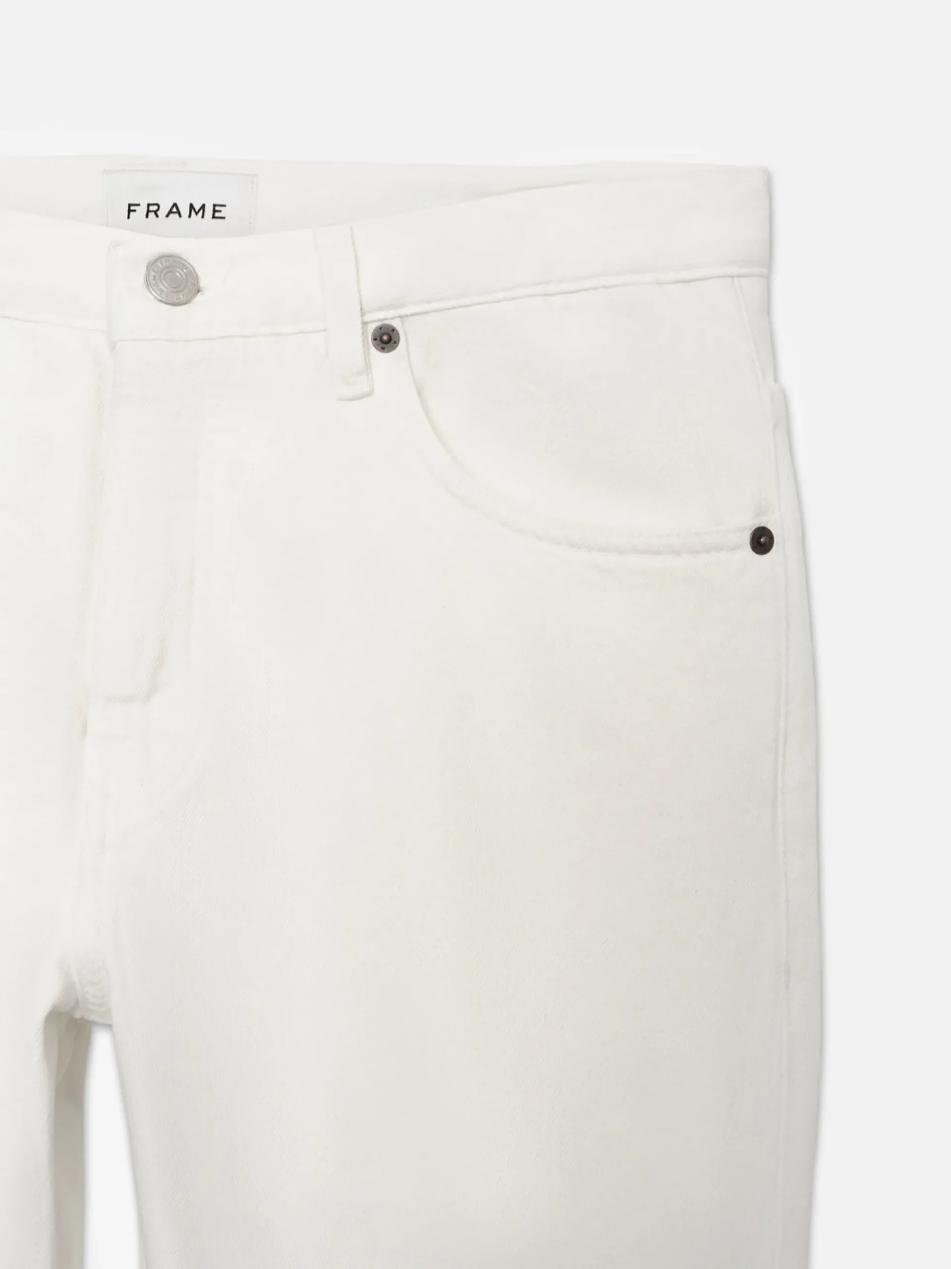 FRAME The Straight Jean in Off White