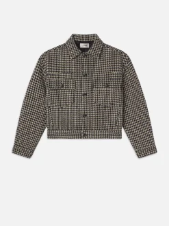 Women FRAME The Tweed Boxy Jacket in