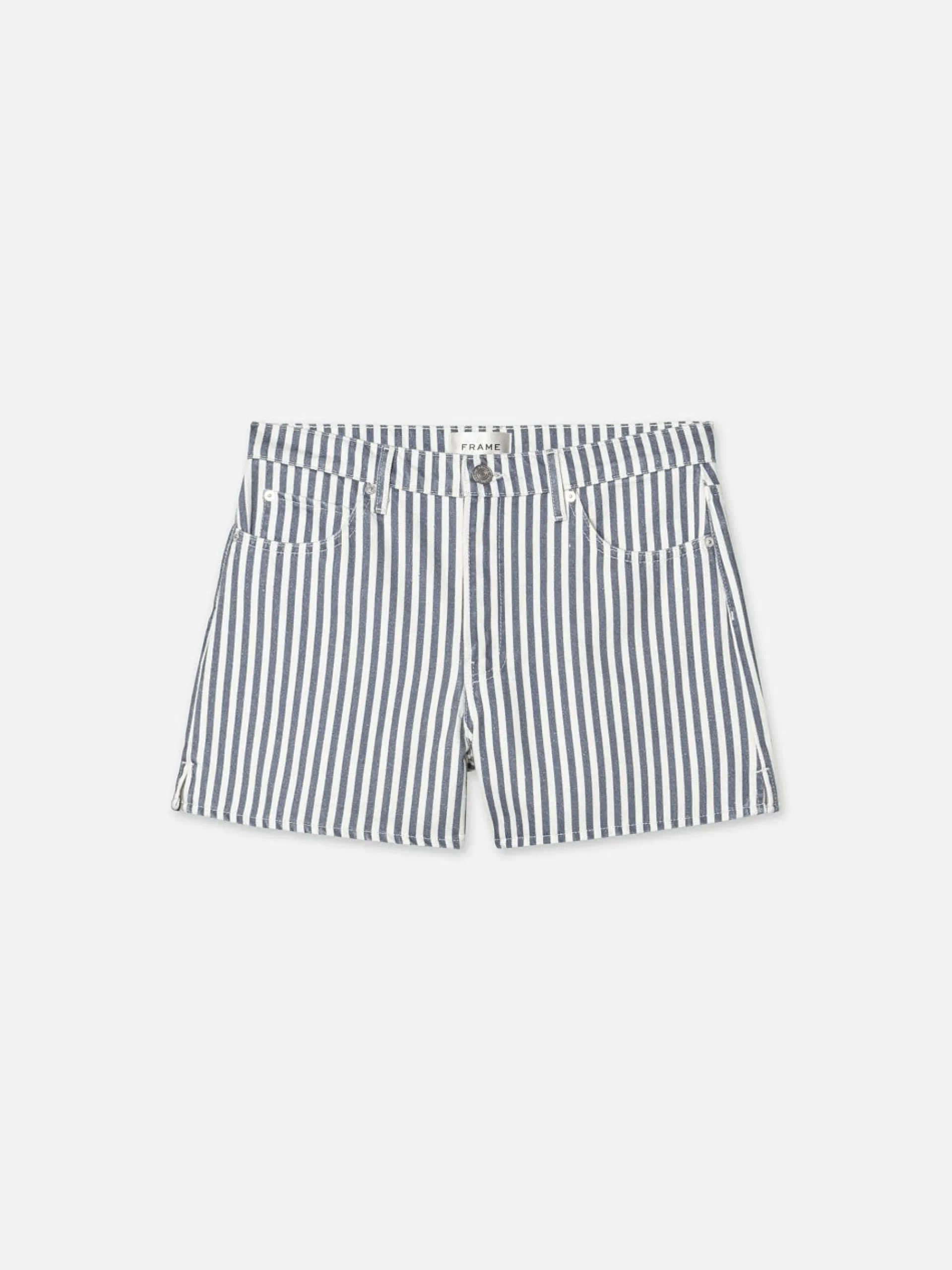 Women FRAME The Vintage Relaxed Short in Seaport Stripe