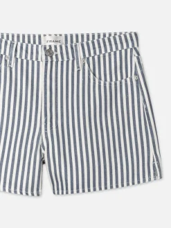 Women FRAME The Vintage Relaxed Short in Seaport Stripe