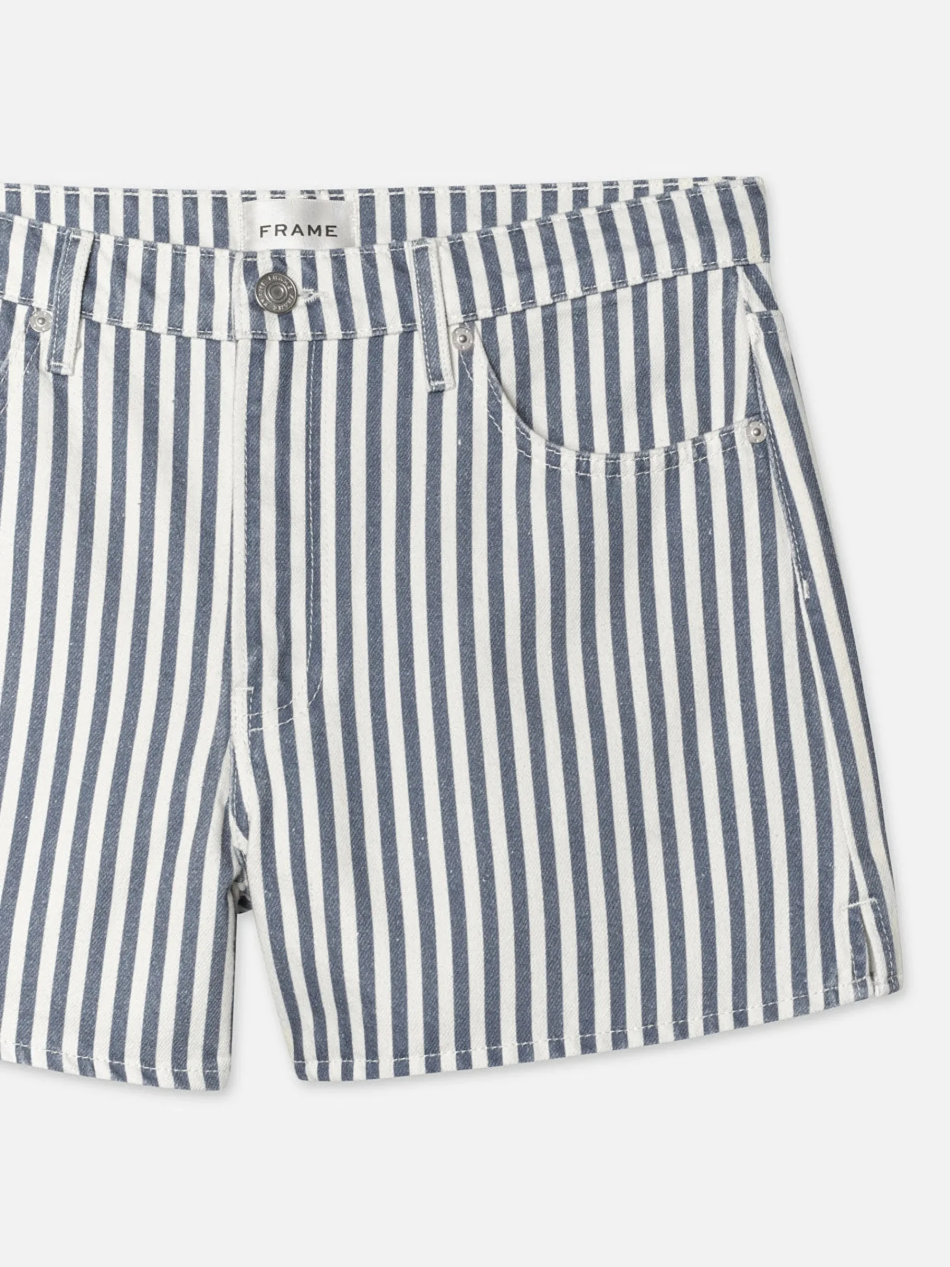 Women FRAME The Vintage Relaxed Short in Seaport Stripe