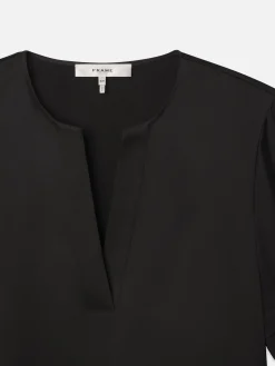 Women FRAME Tiered Ruffle Short Sleeve Blouse in