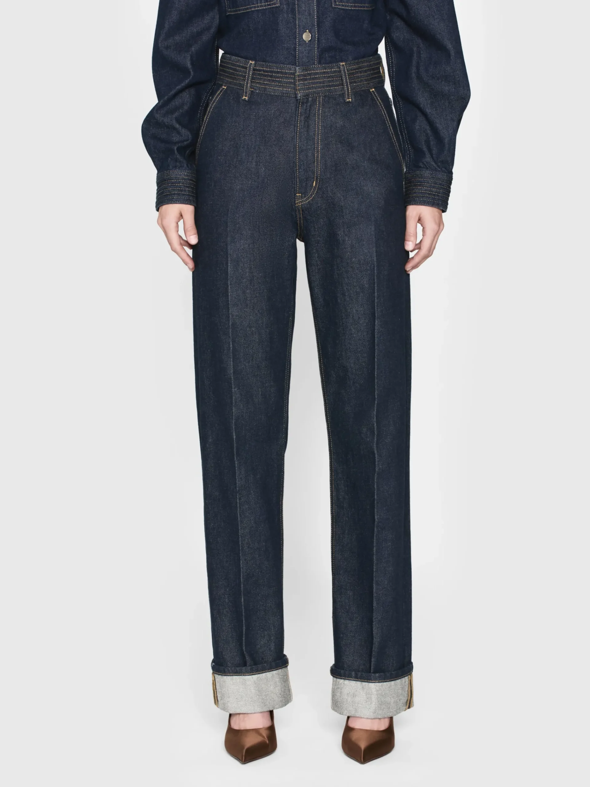 Women FRAME Trapunto Trouser in