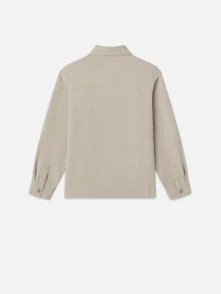 FRAME Tweed Overshirt Jacket in Dove Tweed