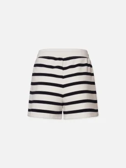 Women FRAME Varsity Short in Navy Multi