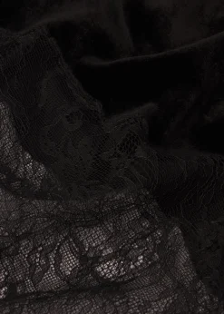 Women FRAME Velvet Lace Skirt in