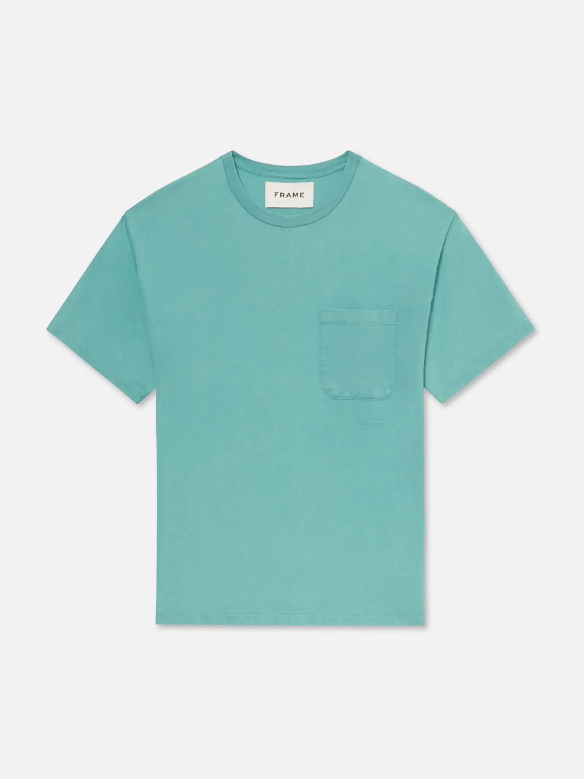 FRAME Vintage Tee in Aqua Blue