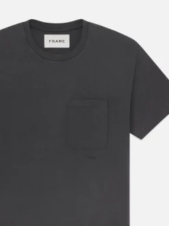 FRAME Vintage Tee in Vintage Off Black