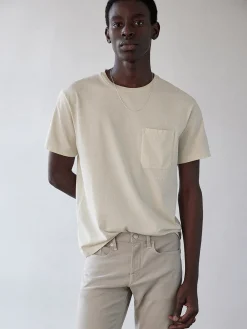 FRAME Vintage Tee in White Sand