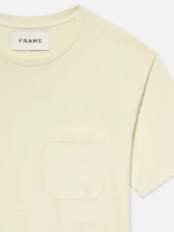 FRAME Vintage Tee in White Sand