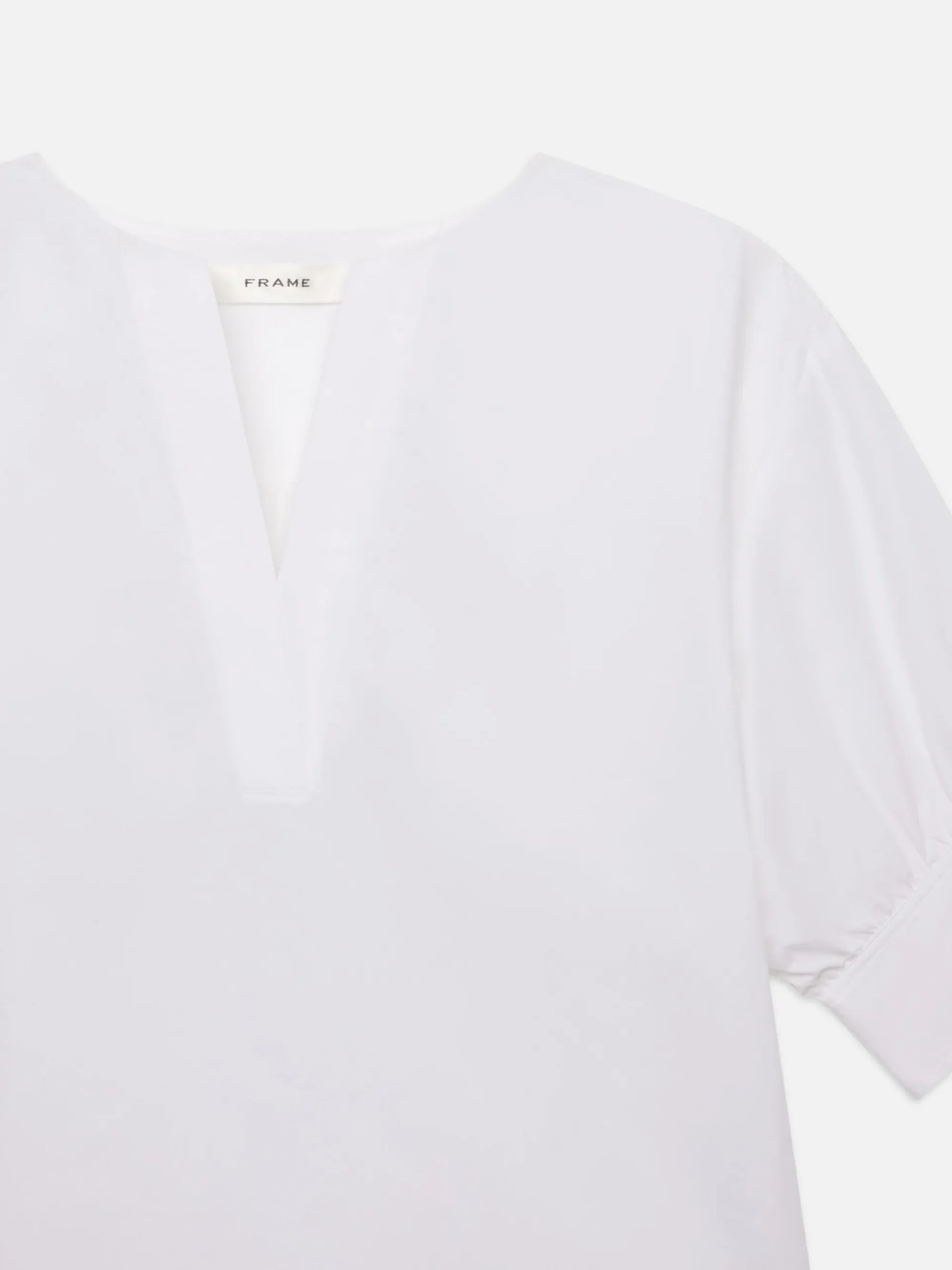 Women FRAME V-Neck Popover Top in