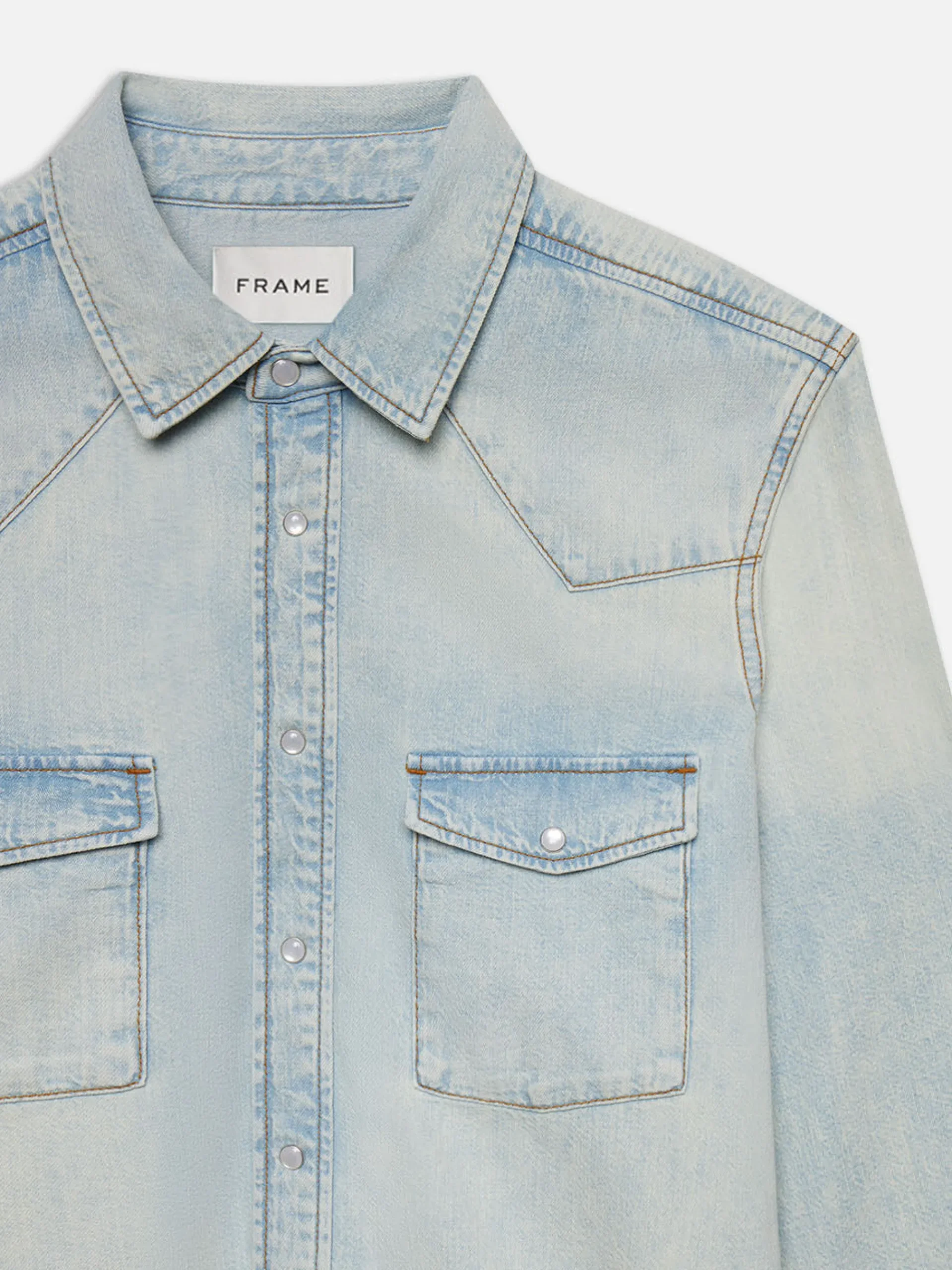 FRAME Western Denim Shirt in