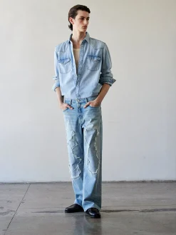 FRAME Western Denim Shirt in