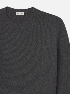FRAME Wool Cashmere Textured Sweater in
