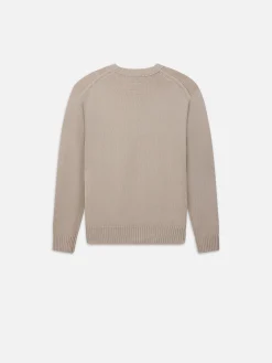 FRAME Woolen Cashmere Blend Sweater in Grey Beige